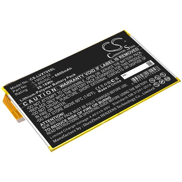 Bsc Preferred Lenovo Yoga Smart Tab YT-X705F Tablet Replacement Battery CS-LVX705SL - main